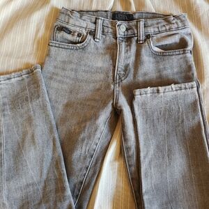 Polo Ralph Lauren grey denim sz 6 hidden adjustable waitband